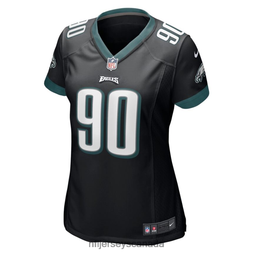 Women Philadelphia Eagles Jordan Davis Nike Black Player Game Jersey Clothing NFL TBXFR63640