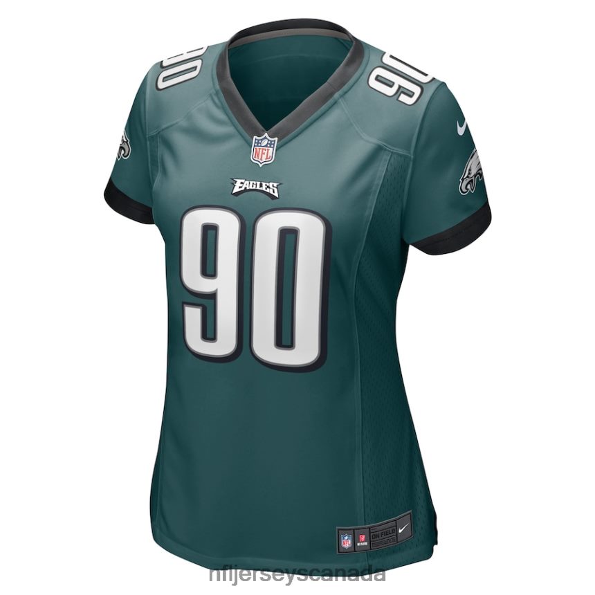Women Philadelphia Eagles Jordan Davis Nike Midnight Green Player Game Jersey Clothing NFL TBXFR63343
