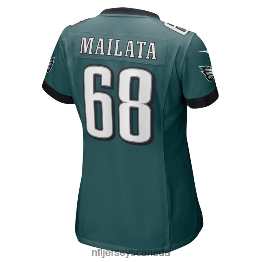 Women Philadelphia Eagles Jordan Mailata Nike Midnight Green Game Jersey Clothing NFL TBXFR61089