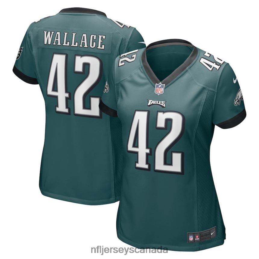 Women Philadelphia Eagles KVon Wallace Nike Midnight Green Game Jersey Clothing NFL TBXFR66751