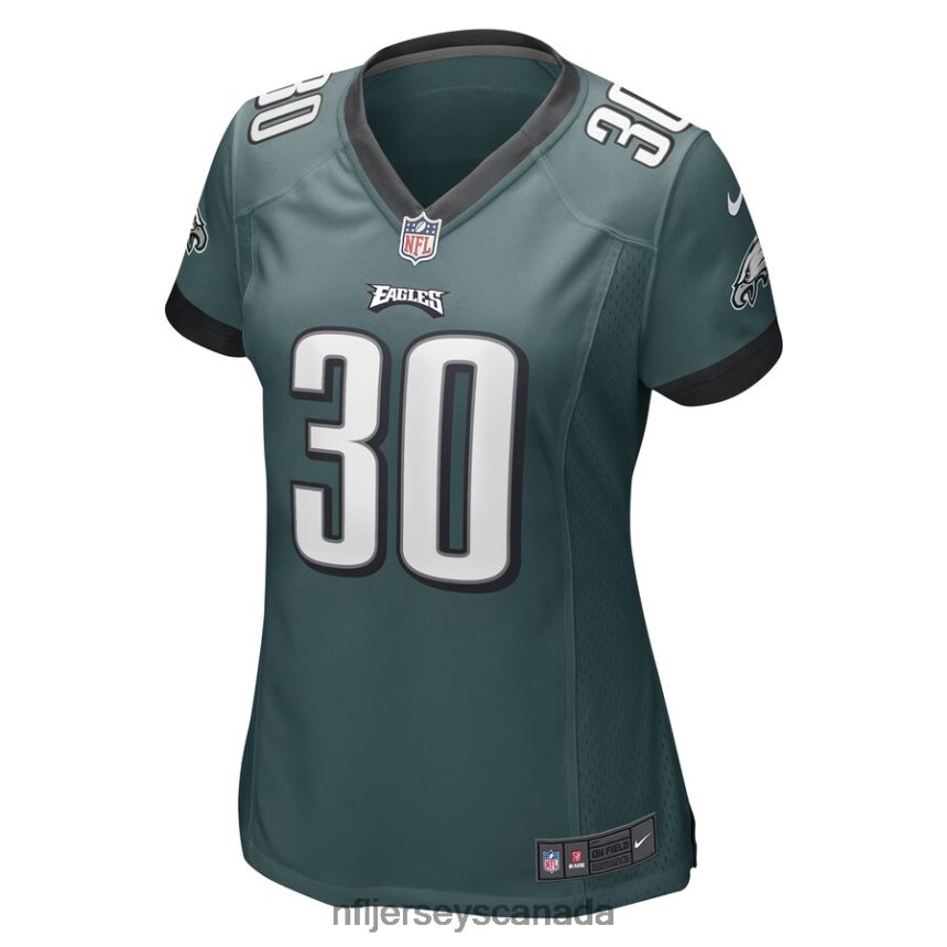 Women Philadelphia Eagles Kennedy Brooks Nike Midnight Green Game Player Jersey Clothing NFL TBXFR66049