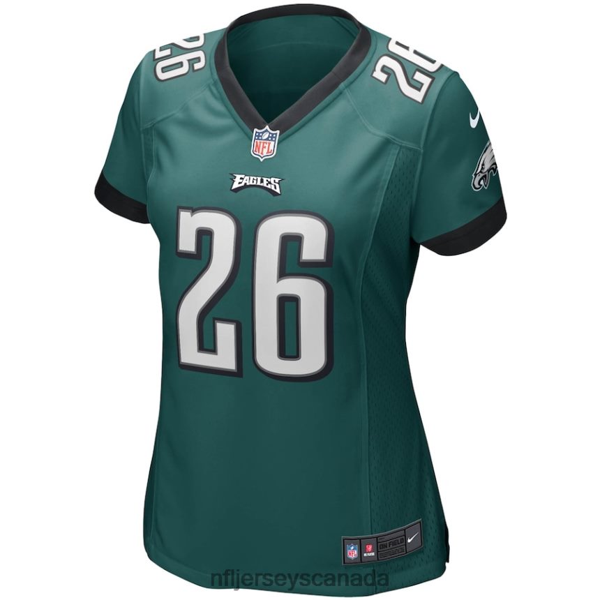Women Philadelphia Eagles Miles Sanders Nike Midnight Green Game Jersey Clothing NFL TBXFR61634
