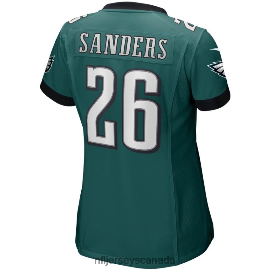 Women Philadelphia Eagles Miles Sanders Nike Midnight Green Game Jersey Clothing NFL TBXFR61634