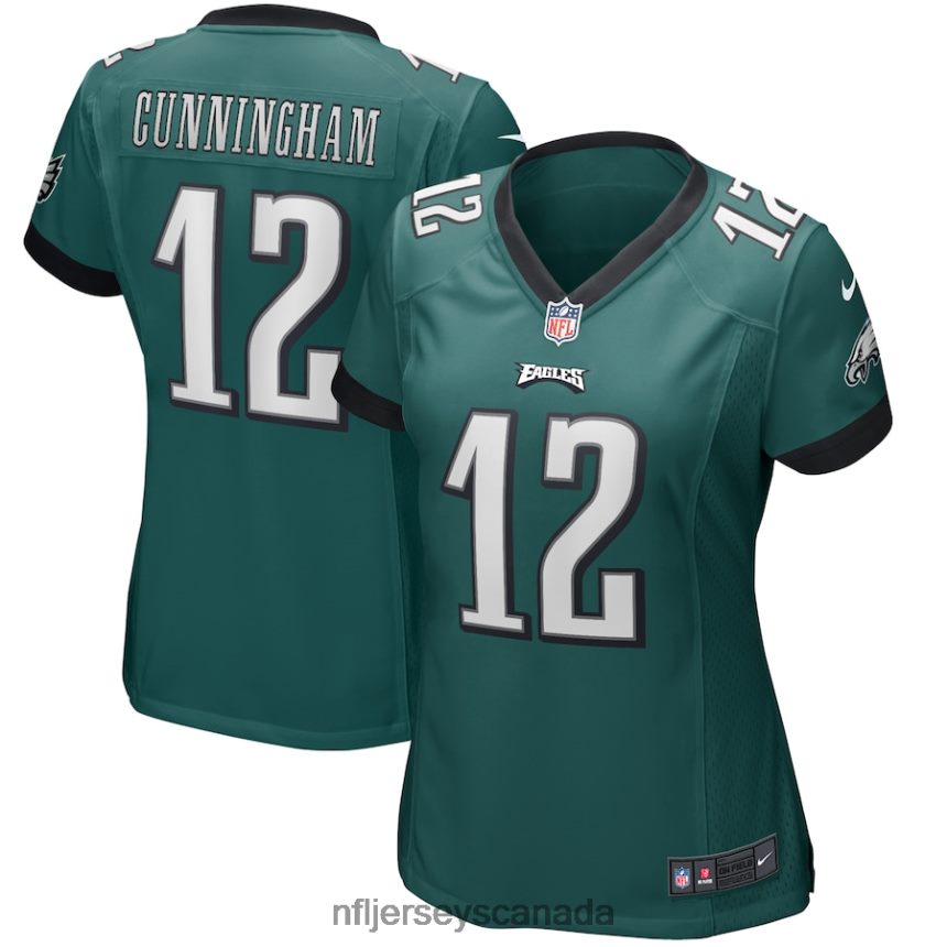 Women Philadelphia Eagles Randall Cunningham Nike Midnight Green Game Retired Player Jersey Clothing NFL TBXFR62935