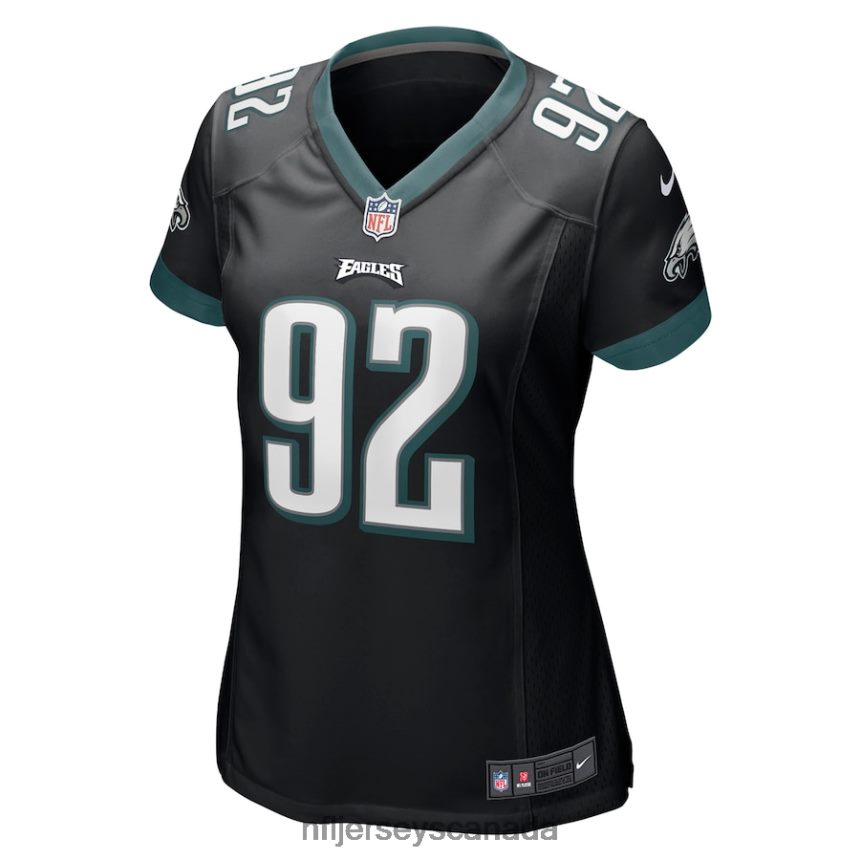 Women Philadelphia Eagles Reggie White Nike Black Retired Game Jersey Clothing NFL TBXFR66446