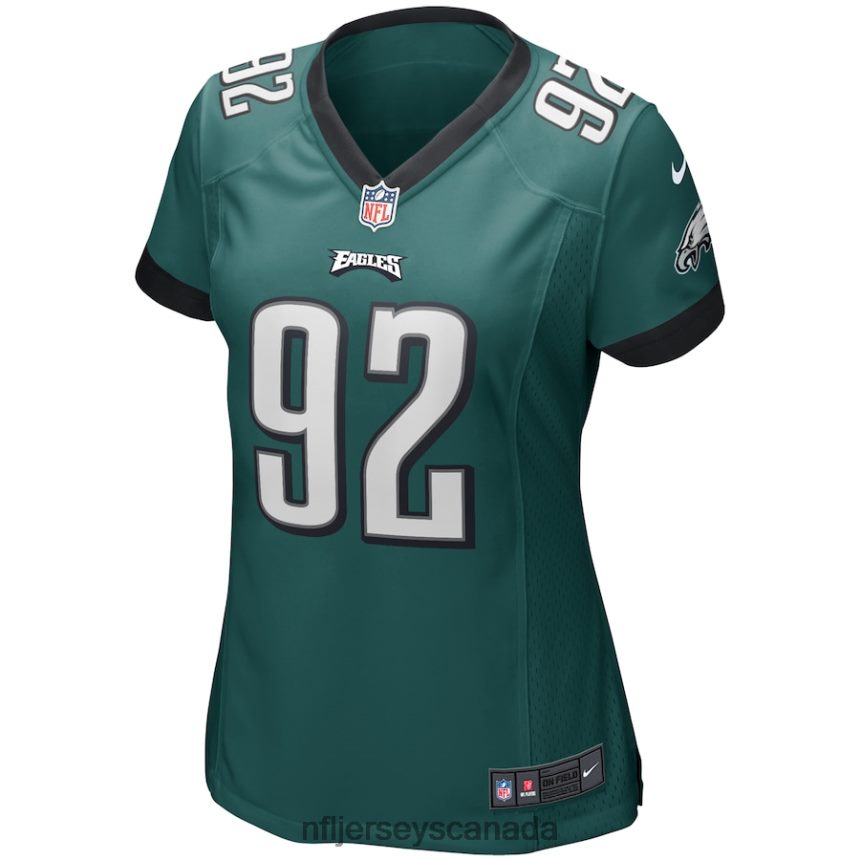Women Philadelphia Eagles Reggie White Nike Midnight Green Game Retired Player Jersey Clothing NFL TBXFR63684