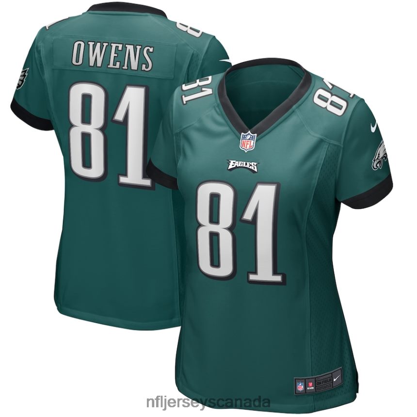 Women Philadelphia Eagles Terrell Owens Nike Midnight Green Game Retired Player Jersey Clothing NFL TBXFR66012