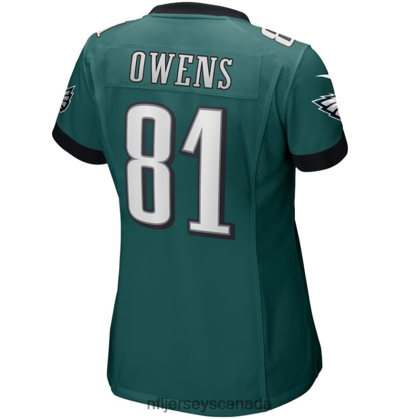 Women Philadelphia Eagles Terrell Owens Nike Midnight Green Game Retired Player Jersey Clothing NFL TBXFR66012