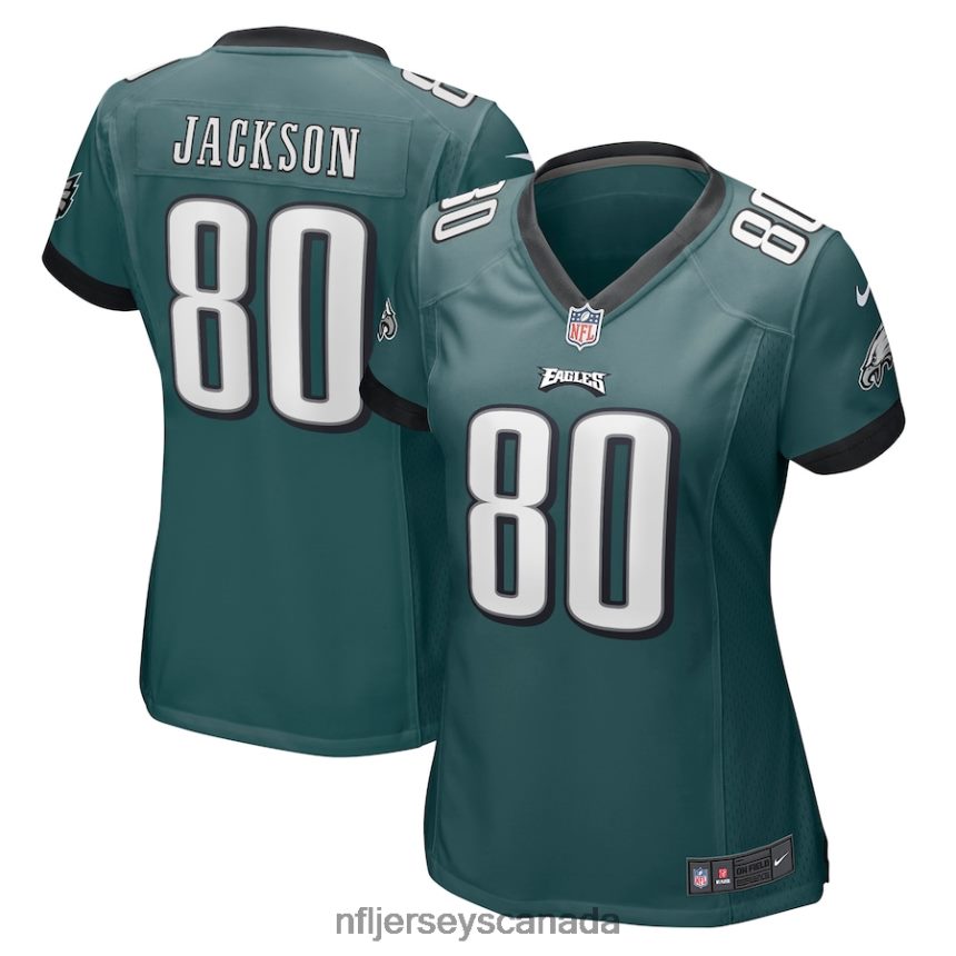 Women Philadelphia Eagles Tyree Jackson Nike Midnight Green Game Jersey Clothing NFL TBXFR64596