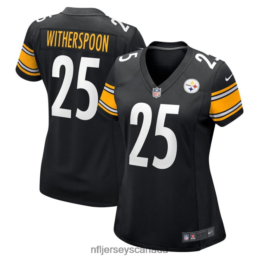 Women Pittsburgh Steelers Ahkello Witherspoon Nike Black Game Jersey Clothing NFL TBXFR66046