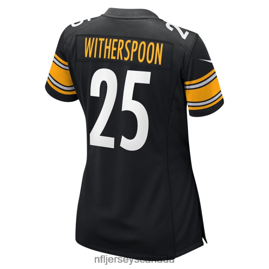 Women Pittsburgh Steelers Ahkello Witherspoon Nike Black Game Jersey Clothing NFL TBXFR66046