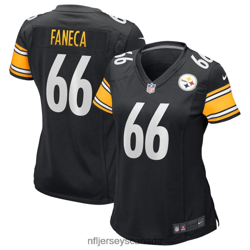 Women Pittsburgh Steelers Alan Faneca Nike Black Game Retired Player Jersey Clothing NFL TBXFR66385
