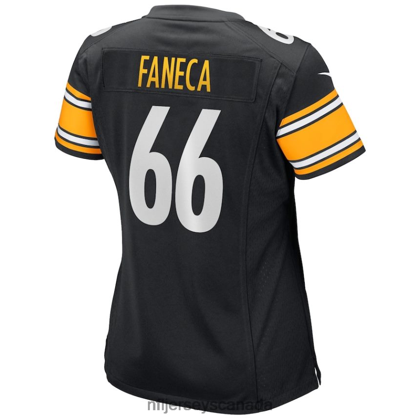 Women Pittsburgh Steelers Alan Faneca Nike Black Game Retired Player Jersey Clothing NFL TBXFR66385