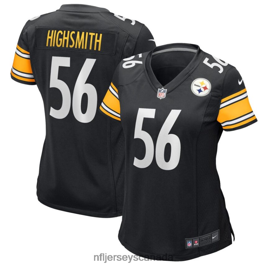 Women Pittsburgh Steelers Alex Highsmith Nike Black Game Jersey Clothing NFL TBXFR64235
