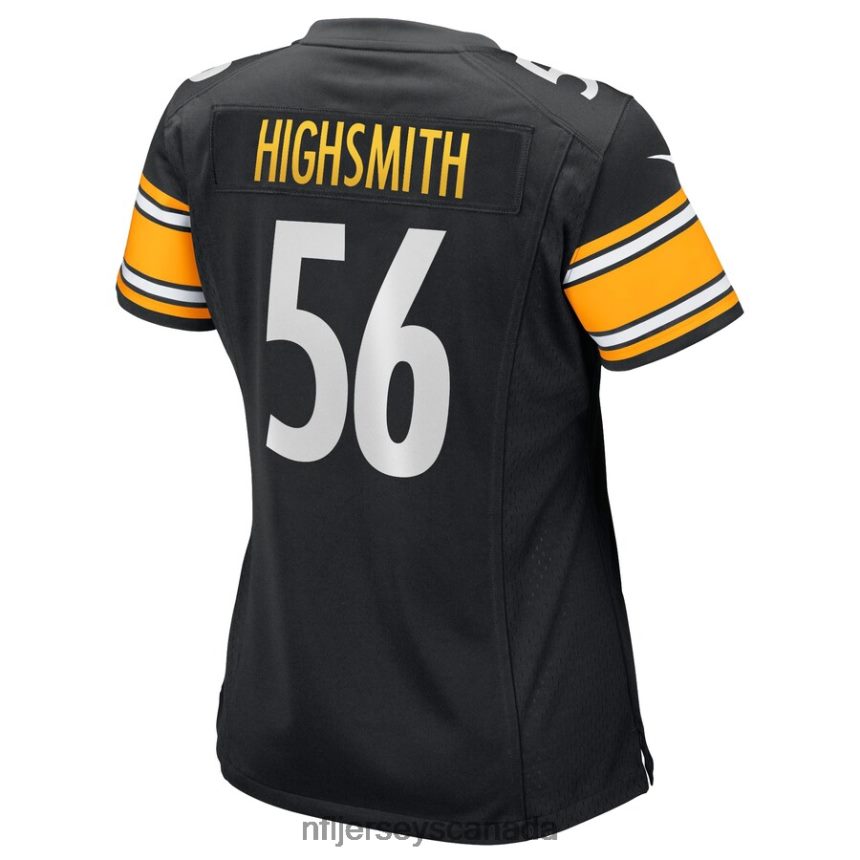Women Pittsburgh Steelers Alex Highsmith Nike Black Game Jersey Clothing NFL TBXFR64235