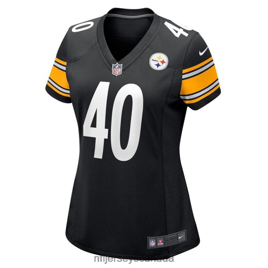 Women Pittsburgh Steelers Andrew Adams Nike Black Game Player Jersey Clothing NFL TBXFR66019