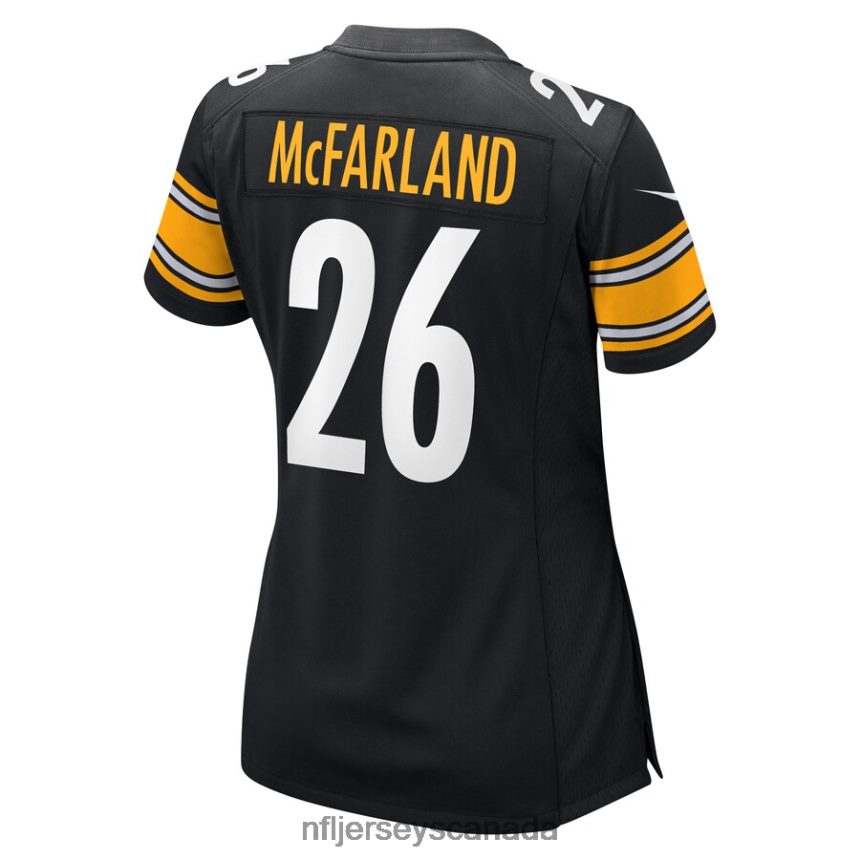 Women Pittsburgh Steelers Anthony McFarland Jr Nike Black Game Player Jersey Clothing NFL TBXFR66736
