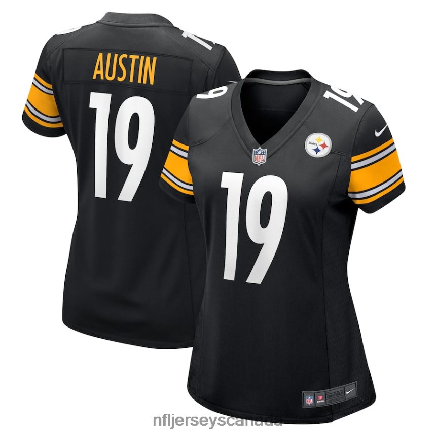 Women Pittsburgh Steelers Calvin Austin III Nike Black Game Player Jersey Clothing NFL TBXFR67071