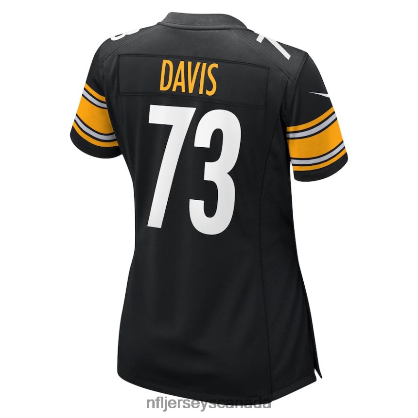 Women Pittsburgh Steelers Carlos Davis Nike Black Game Jersey Clothing NFL TBXFR65789
