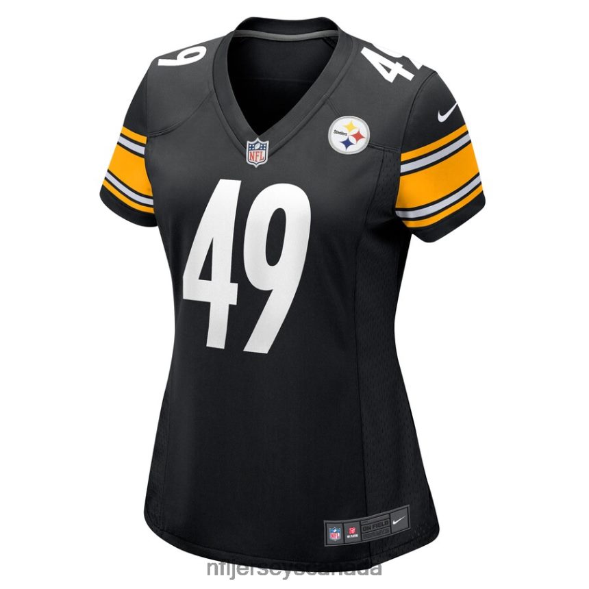 Women Pittsburgh Steelers Chapelle Russell Nike Black Game Player Jersey Clothing NFL TBXFR65684
