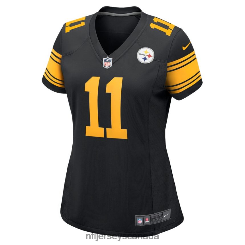 Women Pittsburgh Steelers Chase Claypool Nike Black Alternate Game Jersey Clothing NFL TBXFR66935