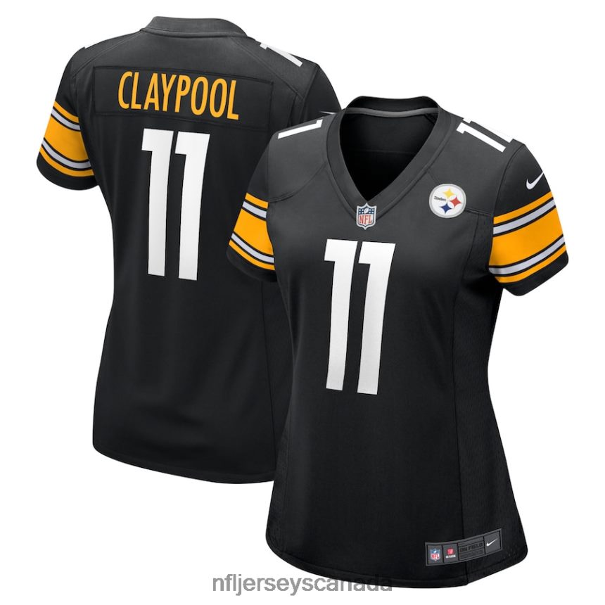 Women Pittsburgh Steelers Chase Claypool Nike Black Player Game Jersey Clothing NFL TBXFR61631