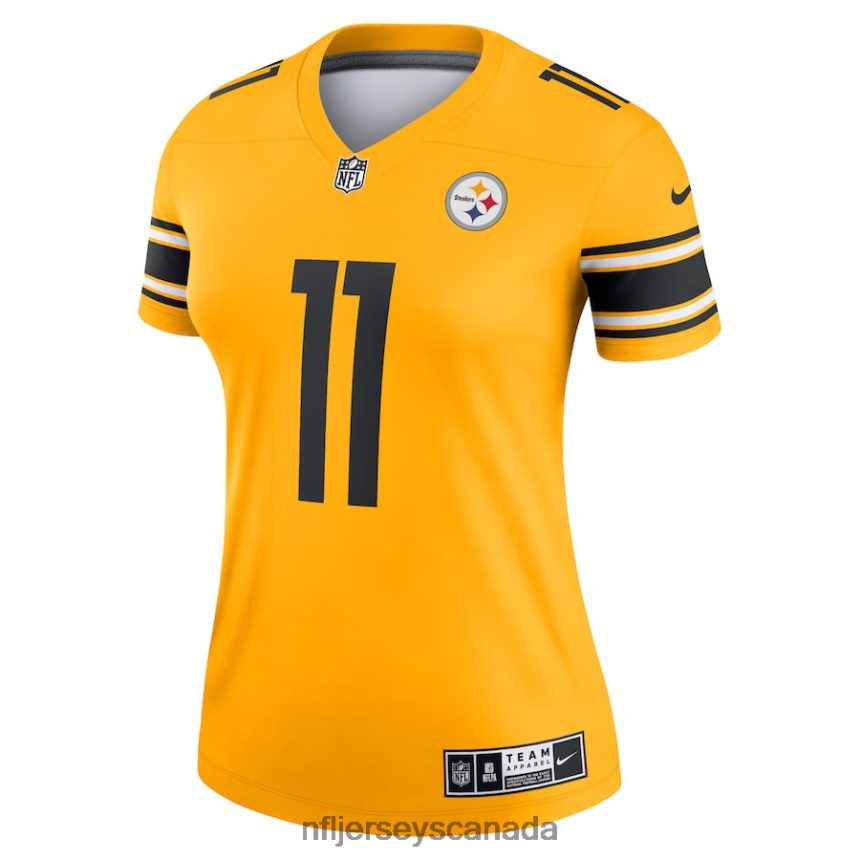Women Pittsburgh Steelers Chase Claypool Nike Gold Inverted Legend Game Jersey Clothing NFL TBXFR61737