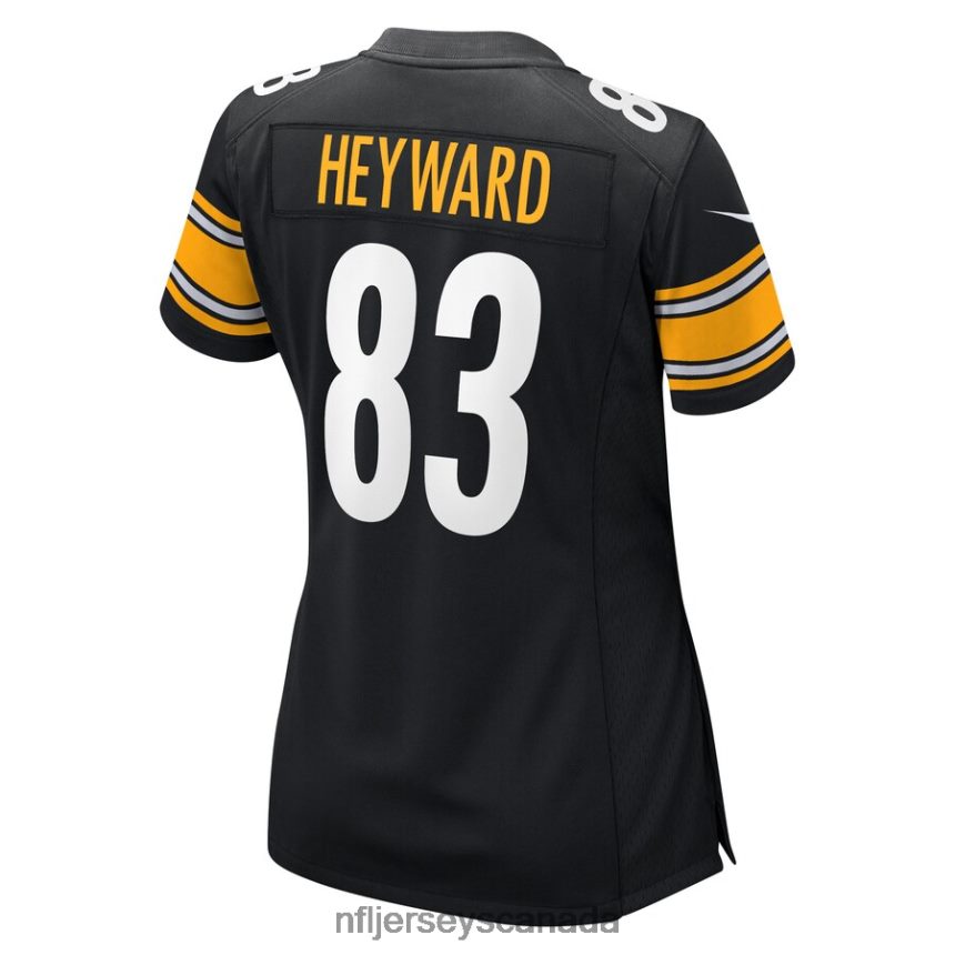 Women Pittsburgh Steelers Connor Heyward Nike Black Game Player Jersey Clothing NFL TBXFR63707