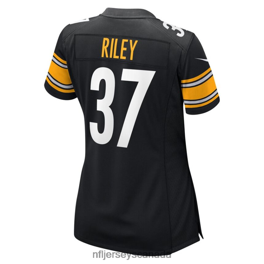 Women Pittsburgh Steelers Elijah Riley Nike Black Game Player Jersey Clothing NFL TBXFR66776