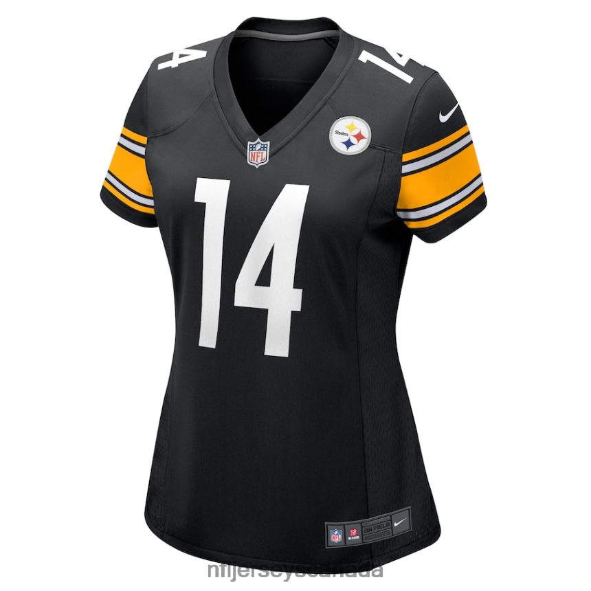 Women Pittsburgh Steelers George Pickens Nike Black Game Player Jersey Clothing NFL TBXFR6955