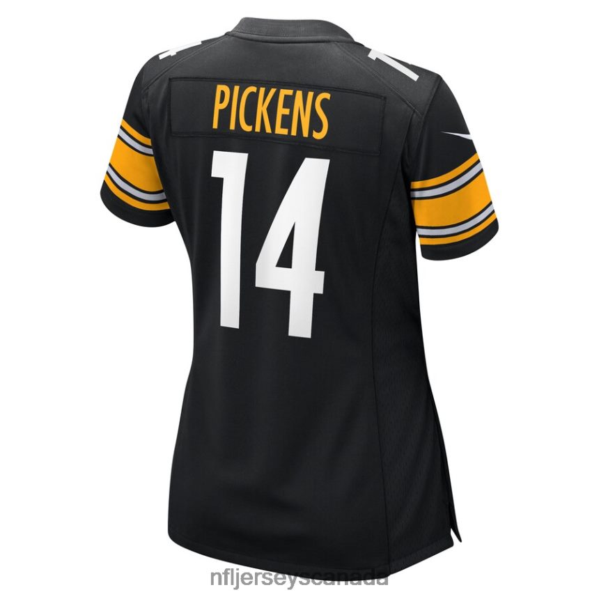 Women Pittsburgh Steelers George Pickens Nike Black Game Player Jersey Clothing NFL TBXFR6955