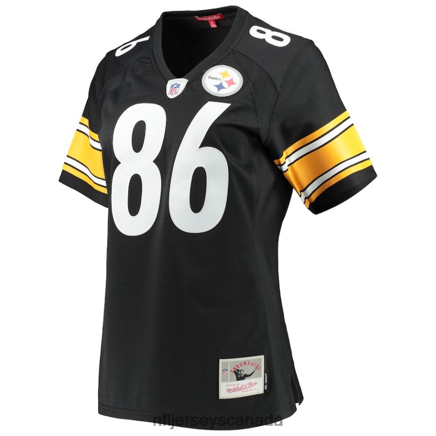 Women Pittsburgh Steelers Hines Ward Mitchell  Ness Black Legacy Replica Player Jersey Clothing NFL TBXFR62968