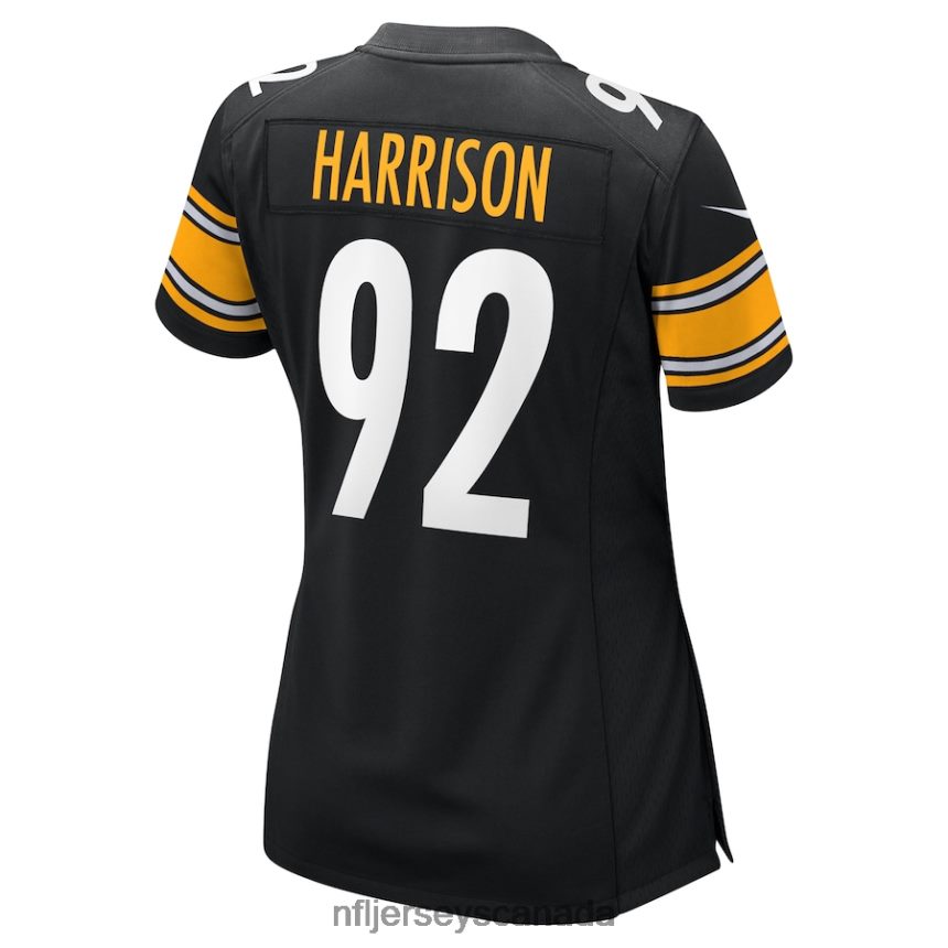Women Pittsburgh Steelers James Harrison Nike Black Retired Game Jersey Clothing NFL TBXFR63387