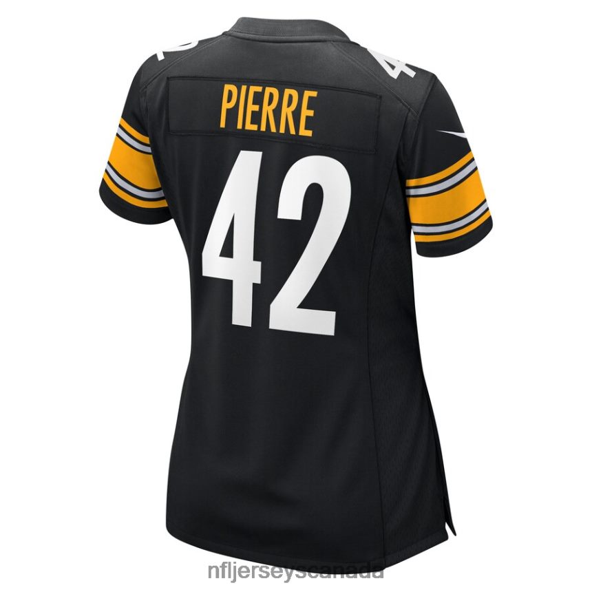 Women Pittsburgh Steelers James Pierre Nike Black Team Game Jersey Clothing NFL TBXFR66923