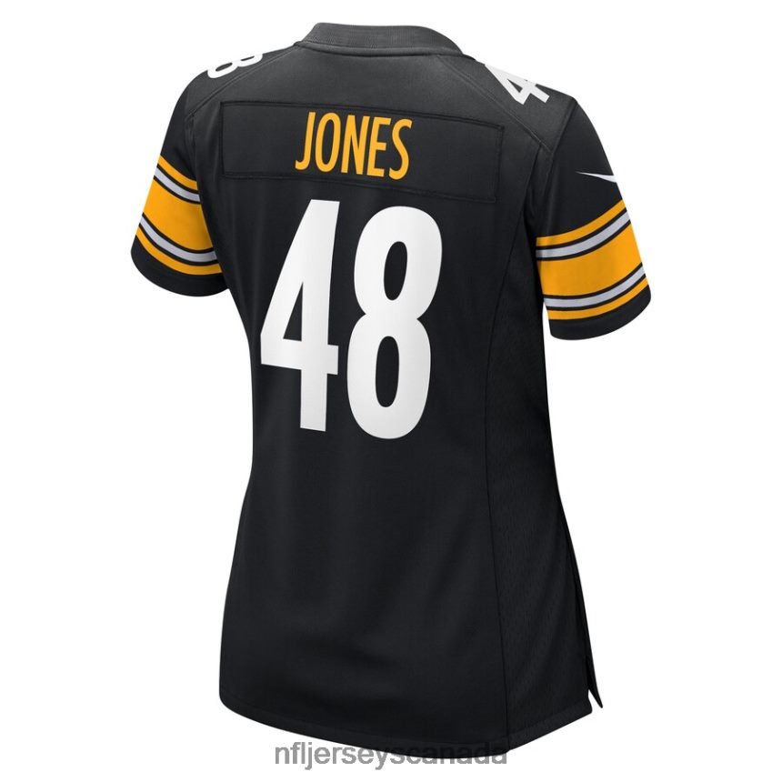 Women Pittsburgh Steelers Jamir Jones Nike Black Team Game Player Jersey Clothing NFL TBXFR66796