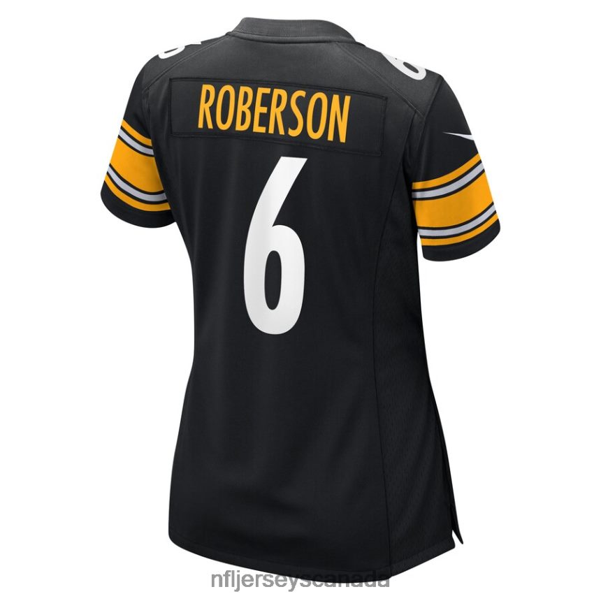 Women Pittsburgh Steelers Jaquarii Roberson Nike Black Game Player Jersey Clothing NFL TBXFR66294