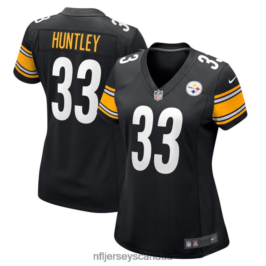 Women Pittsburgh Steelers Jason Huntley Nike Black Game Player Jersey Clothing NFL TBXFR66017