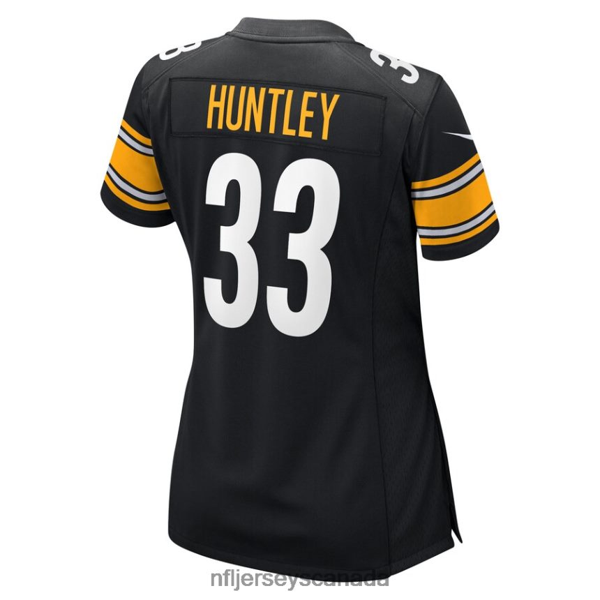 Women Pittsburgh Steelers Jason Huntley Nike Black Game Player Jersey Clothing NFL TBXFR66017