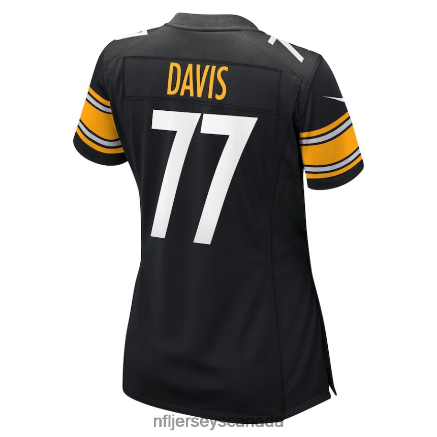 Women Pittsburgh Steelers Jesse Davis Nike Black Game Player Jersey Clothing NFL TBXFR66591