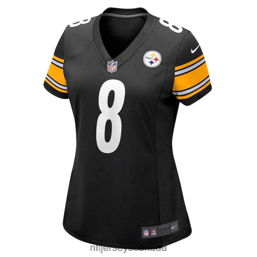 Women Pittsburgh Steelers Kenny Pickett Nike Black Game Jersey Clothing NFL TBXFR6375
