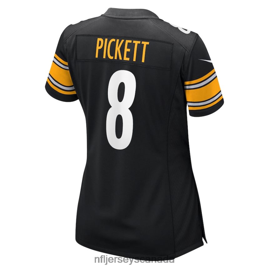 Women Pittsburgh Steelers Kenny Pickett Nike Black Game Jersey Clothing NFL TBXFR6375