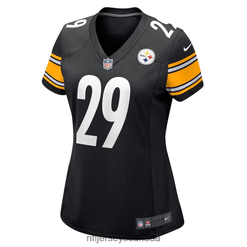 Women Pittsburgh Steelers Levi Wallace Nike Black Game Player Jersey Clothing NFL TBXFR65703