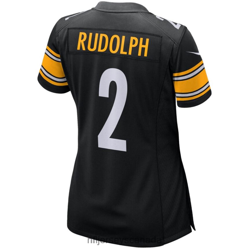 Women Pittsburgh Steelers Mason Rudolph Nike Black Game Player Jersey Clothing NFL TBXFR66824