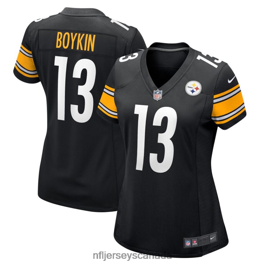 Women Pittsburgh Steelers Miles Boykin Nike Black Game Player Jersey Clothing NFL TBXFR66241
