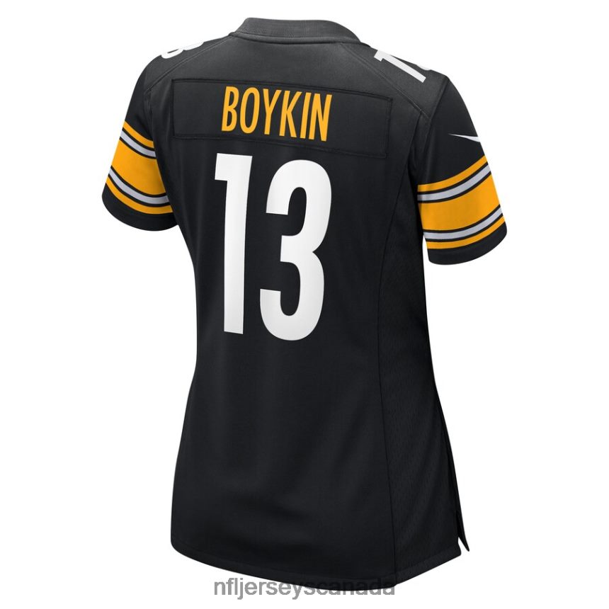 Women Pittsburgh Steelers Miles Boykin Nike Black Game Player Jersey Clothing NFL TBXFR66241