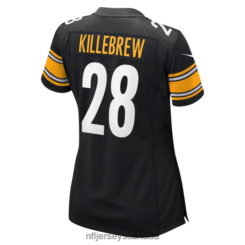 Women Pittsburgh Steelers Miles Killebrew Nike Black Game Jersey Clothing NFL TBXFR65742