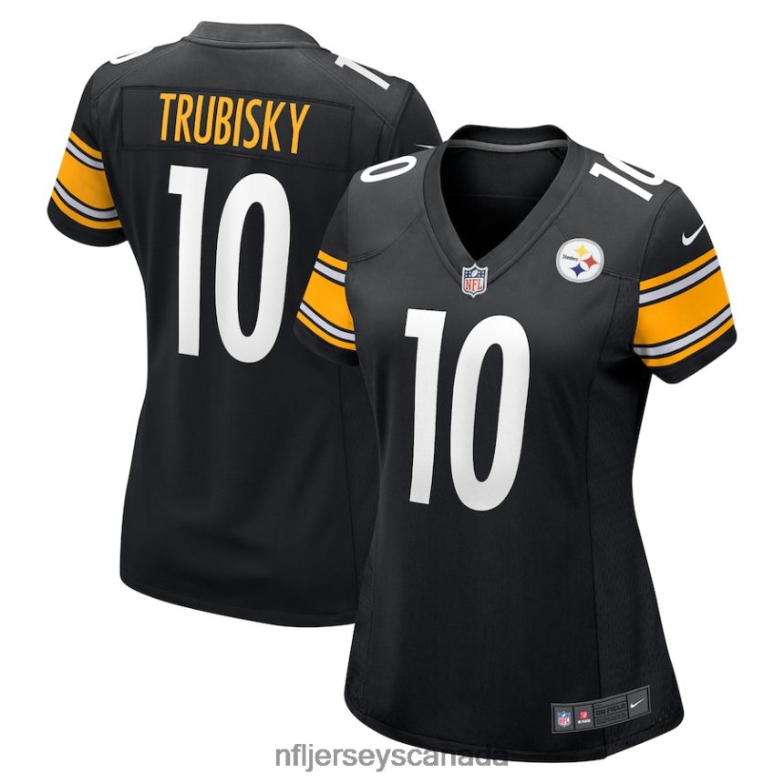 Women Pittsburgh Steelers Mitchell Trubisky Nike Black Game Jersey Clothing NFL TBXFR64580