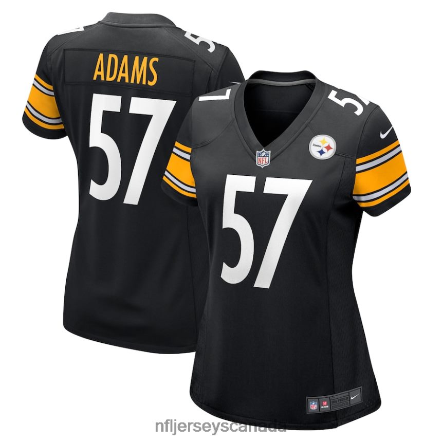 Women Pittsburgh Steelers Montravius Adams Nike Black Game Player Jersey Clothing NFL TBXFR66301