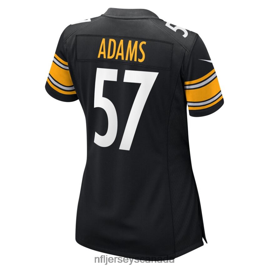 Women Pittsburgh Steelers Montravius Adams Nike Black Game Player Jersey Clothing NFL TBXFR66301