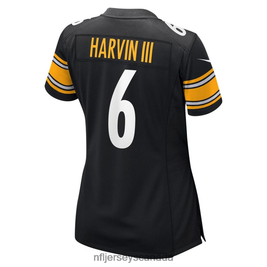 Women Pittsburgh Steelers Pressley Harvin III Nike Black Game Jersey Clothing NFL TBXFR65867